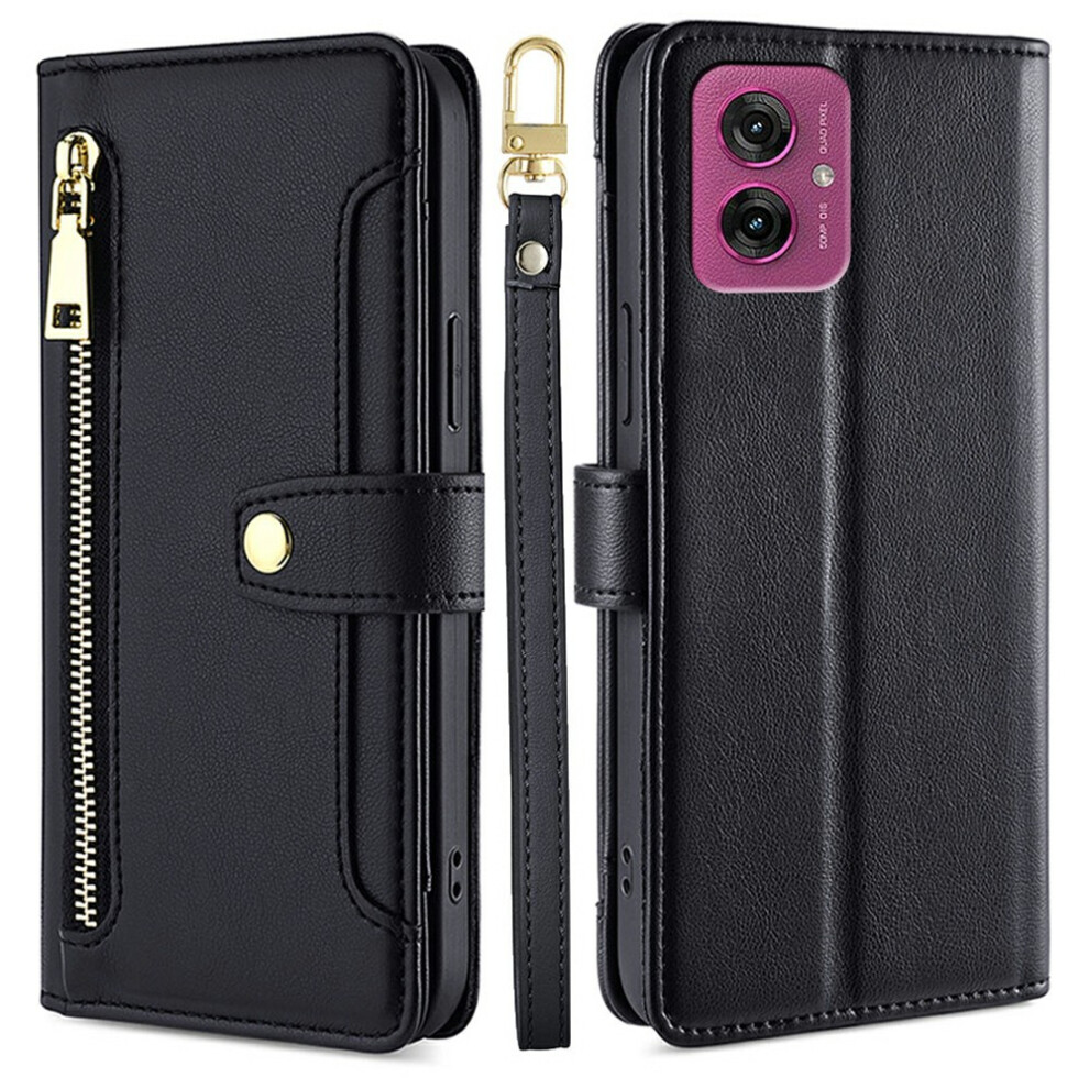 (Black) For Motorola Moto G55 5G Cases Black 6914280547916