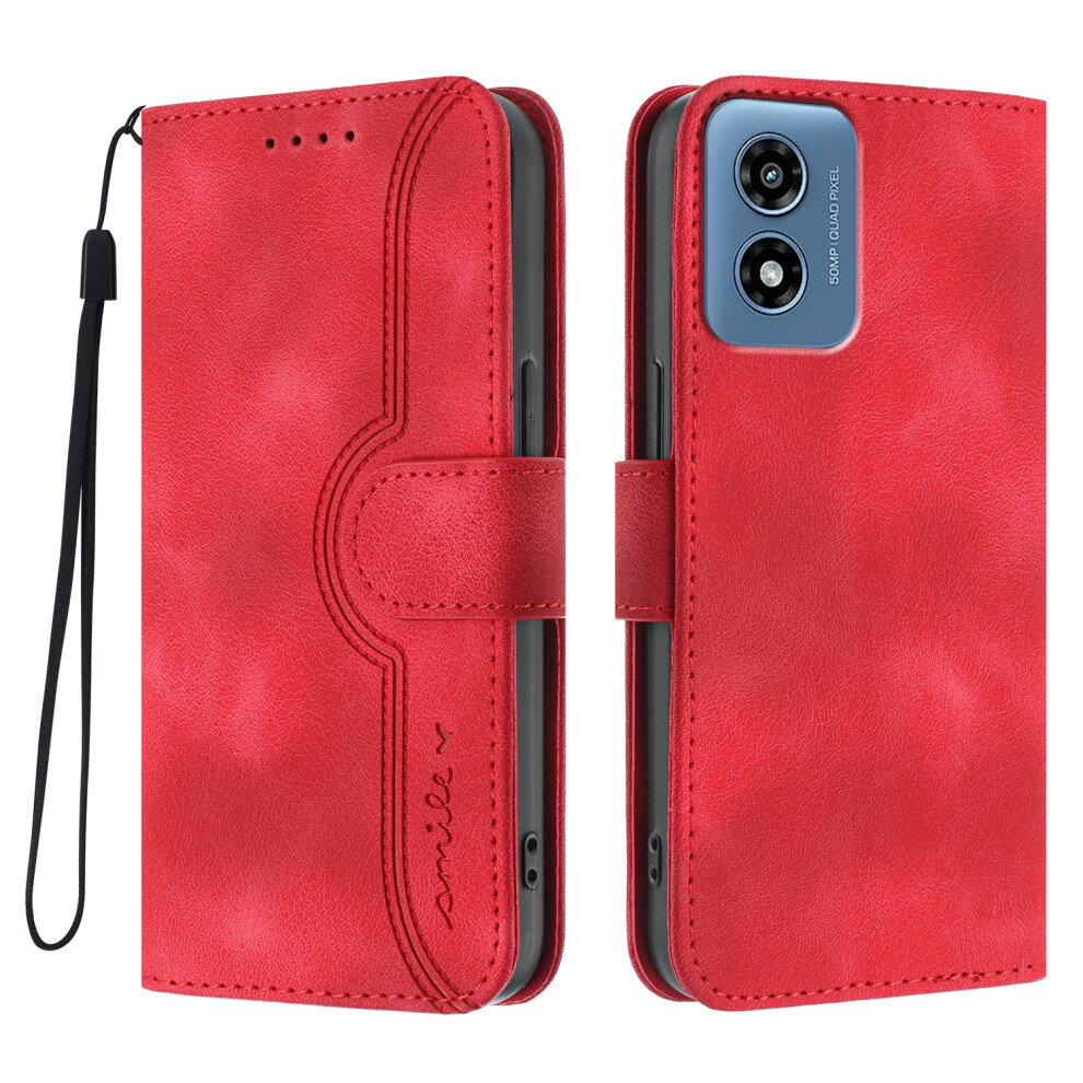 (Red) For Motorola Moto G Play (2024) 4G Cases Red 6914285496172