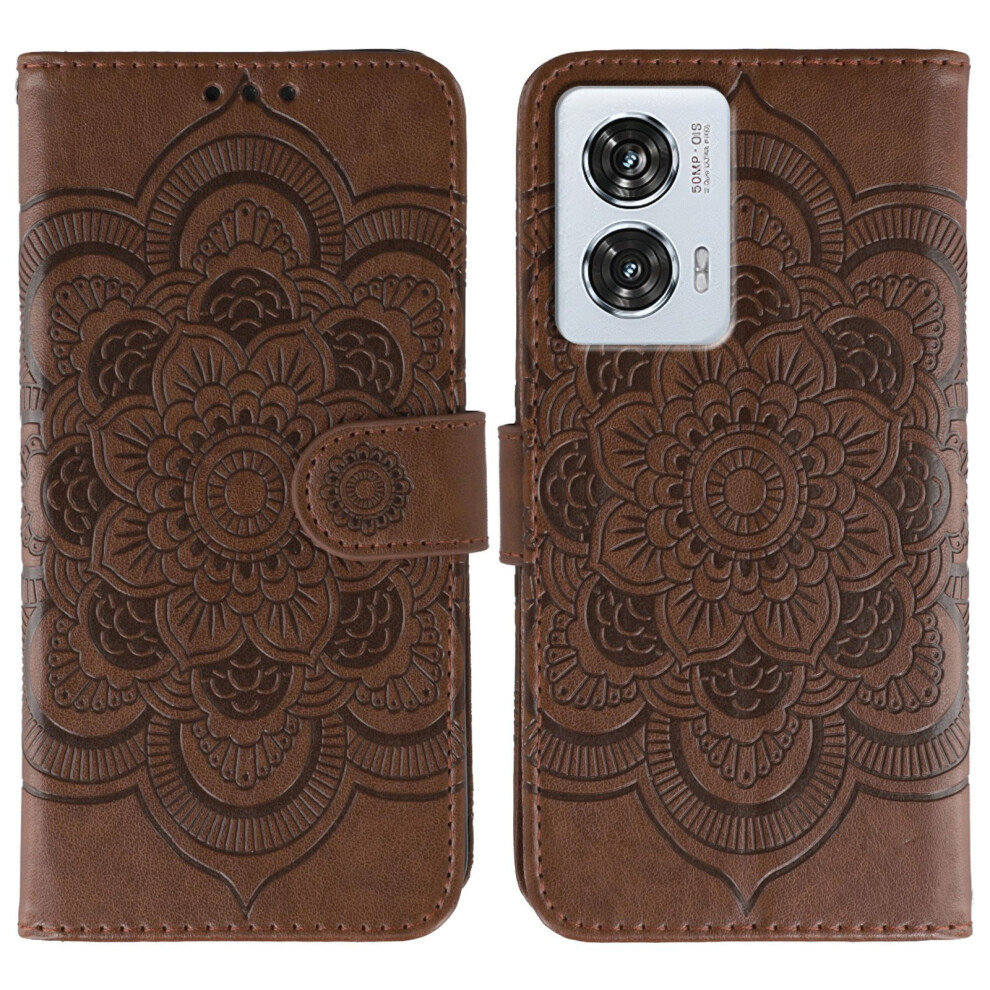 (Brown) For Motorola Edge 50 Fusion Cases Brown 6914281855096