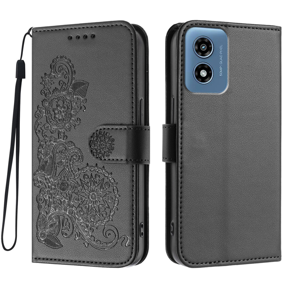 (Black) For Motorola Moto G Play (2024) 4G Cases Black 6914281334829