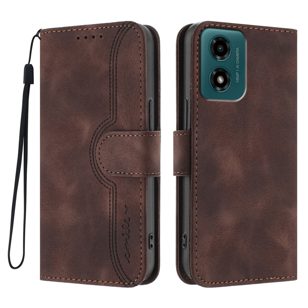 (Coffee) For Motorola Moto E14 4G Cases Brown 6914287000728