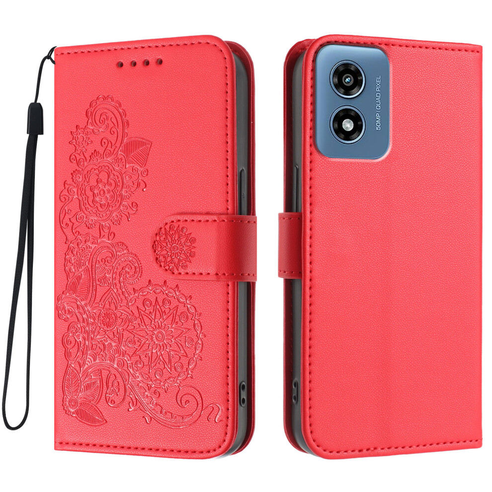 (Red) For Motorola Moto G Play (2024) 4G Cases Red 6914287445123