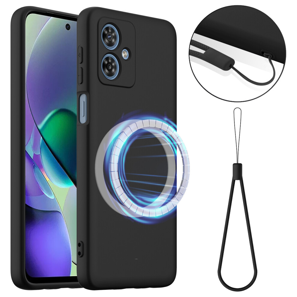 (Black) For Motorola Moto G54 5G Cases Black 6914285702549
