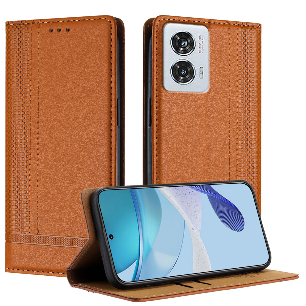 (Brown) For Motorola Edge 50 Fusion Cases Brown 6914281012123