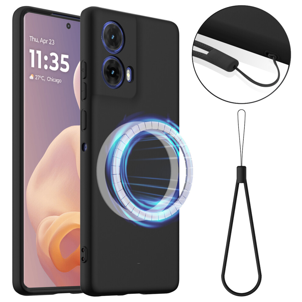 (Black) For Motorola Moto G85 5G Cases Black 6914280398532