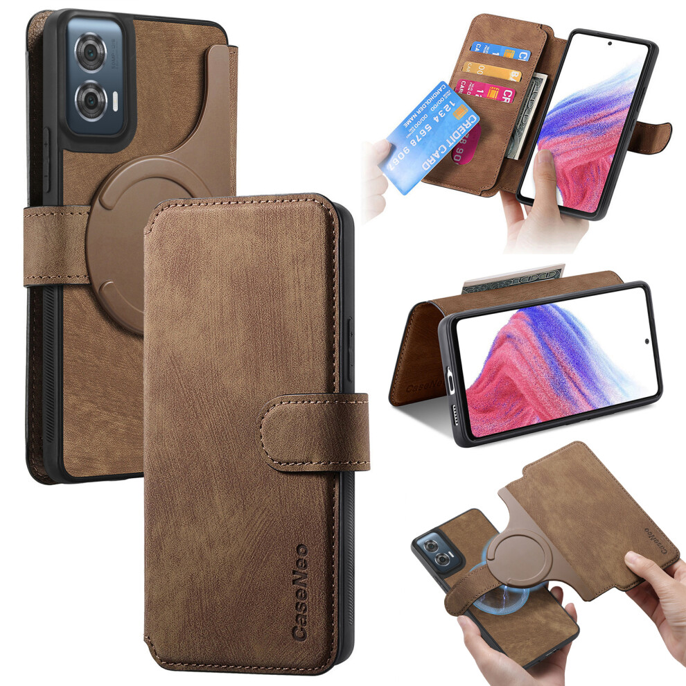 (Brown) For Motorola Edge 50 Fusion Cases Brown 6914283713257