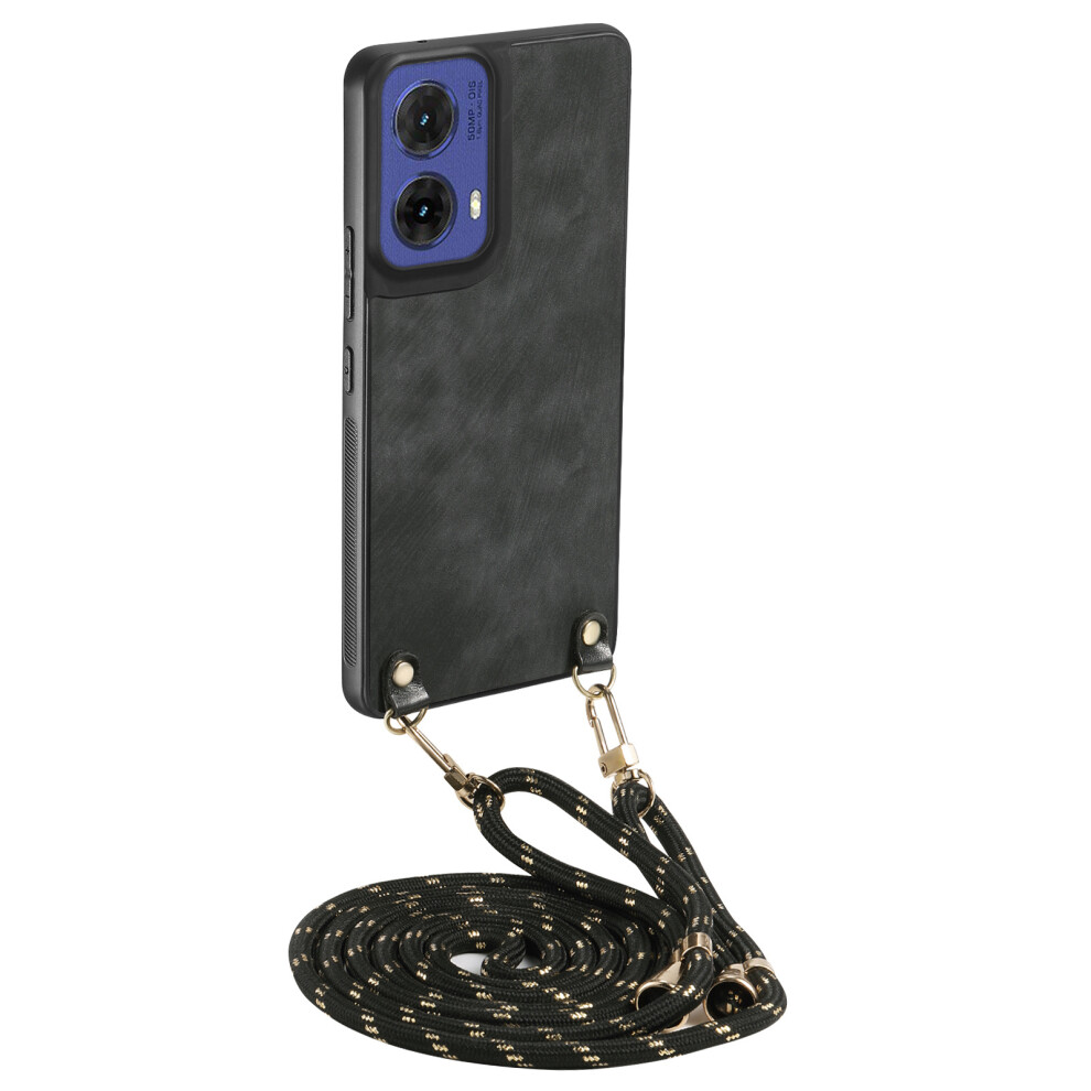 (Black) For Motorola Moto G85 5G Cases Black 6914282200864