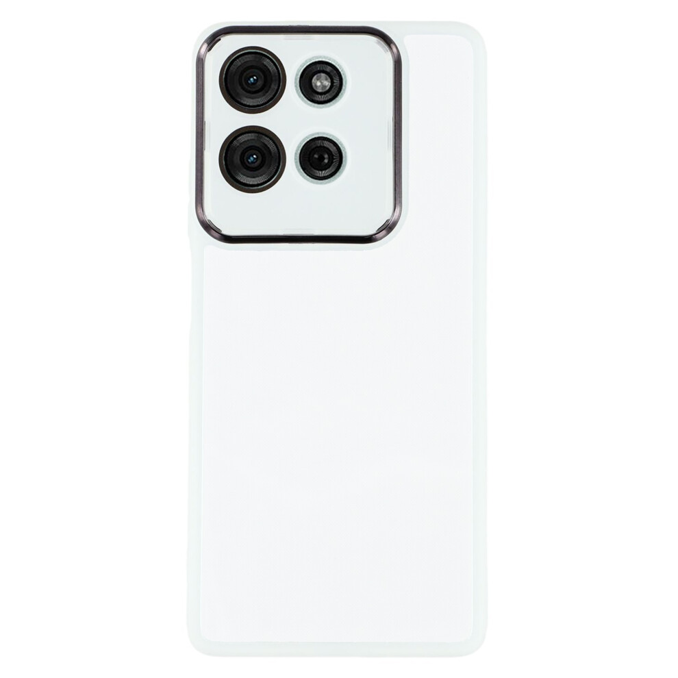 (Transparent ) For Motorola Moto G75 5G Cases White 6914284674502