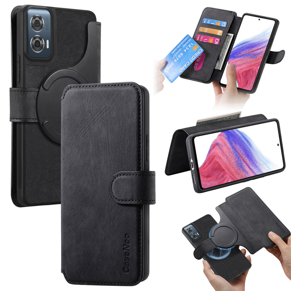 (Black) For Motorola Edge 50 Fusion Cases Black 6914287301306