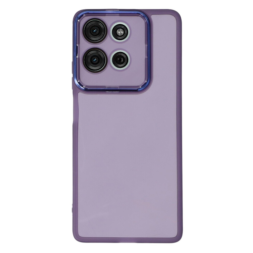 (Transparent ) For Motorola Moto G75 5G Cases Purple 6914289293302