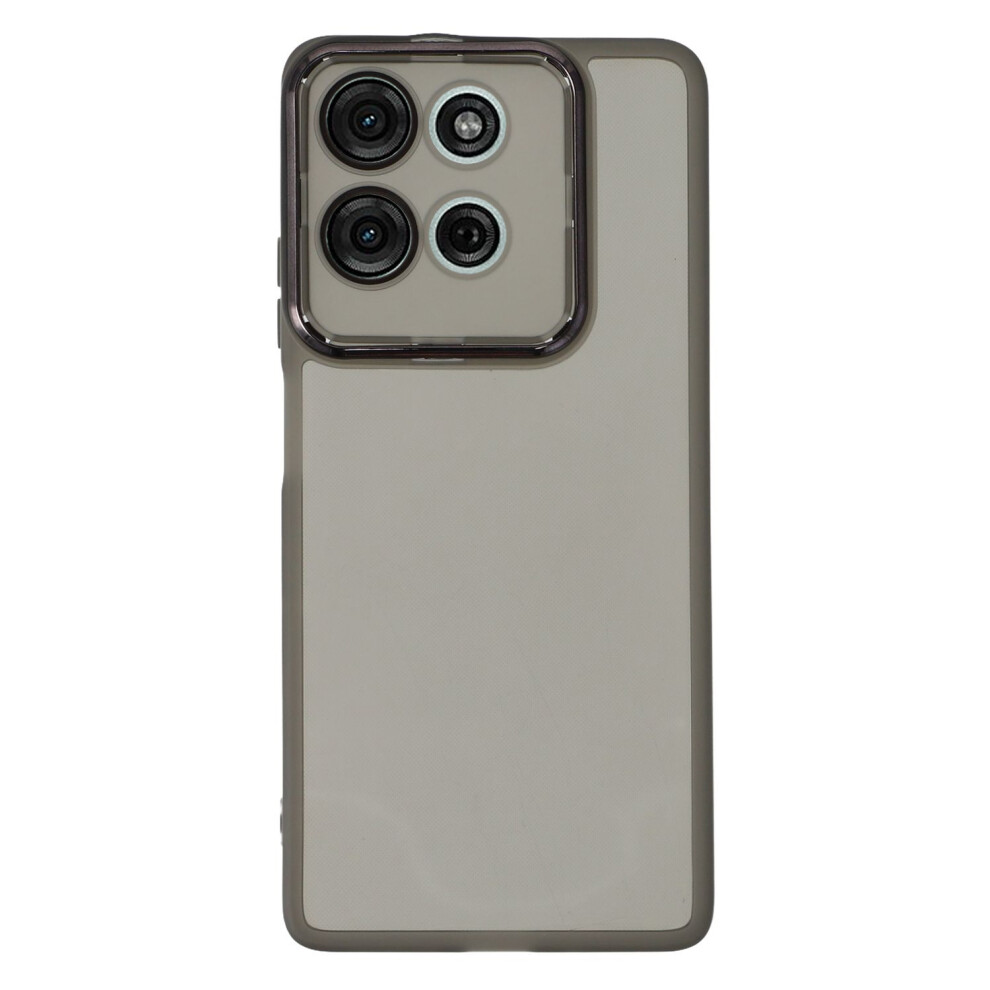 (Transparent ) For Motorola Moto G75 5G Cases Black 6914287584082