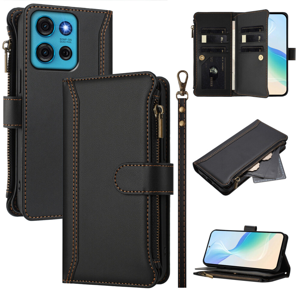 (Black) For Motorola Moto G75 5G Cases Black 6914285950322