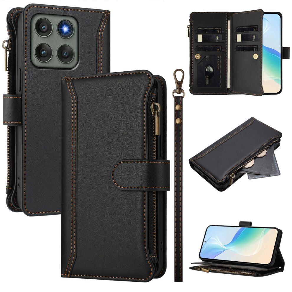 (Black) For Motorola Edge 60 Pro 5G Cases Black 6914288762786