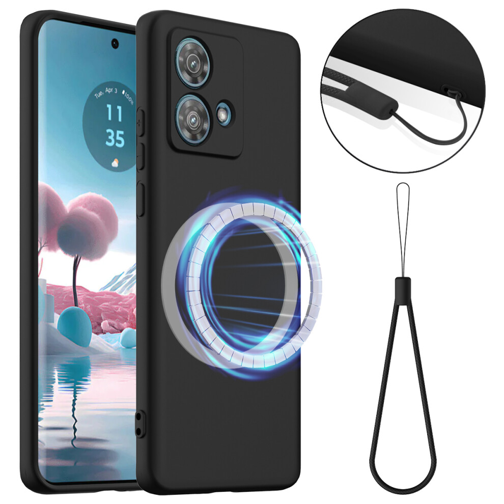 (Black) For Motorola Edge 40 Neo 5G Cases Black 6914289688115