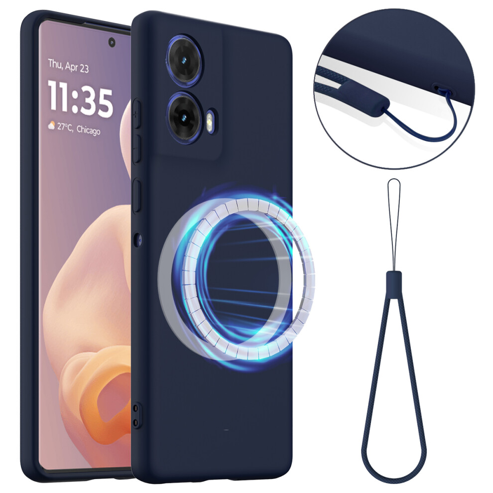 (Dark ) For Motorola Moto G34 5G Cases Blue 6914280921273