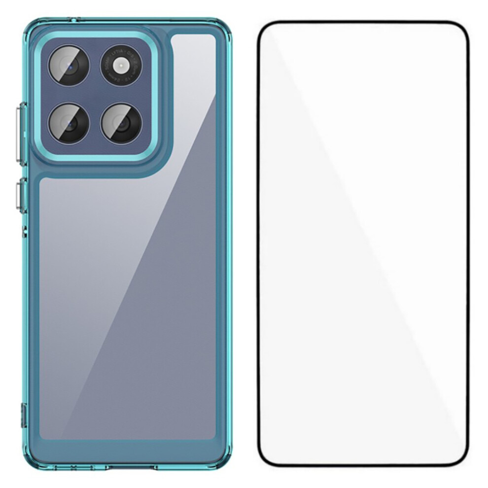 (Transparent ) For Motorola Edge 60 Fusion 5G Cases Blue 6914288448123
