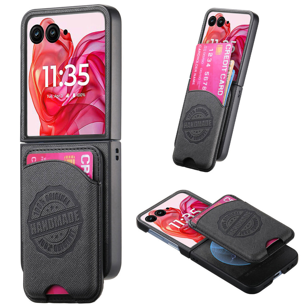 (Black) For Motorola Razr 50 Ultra 5G Cases Black 6914286733702