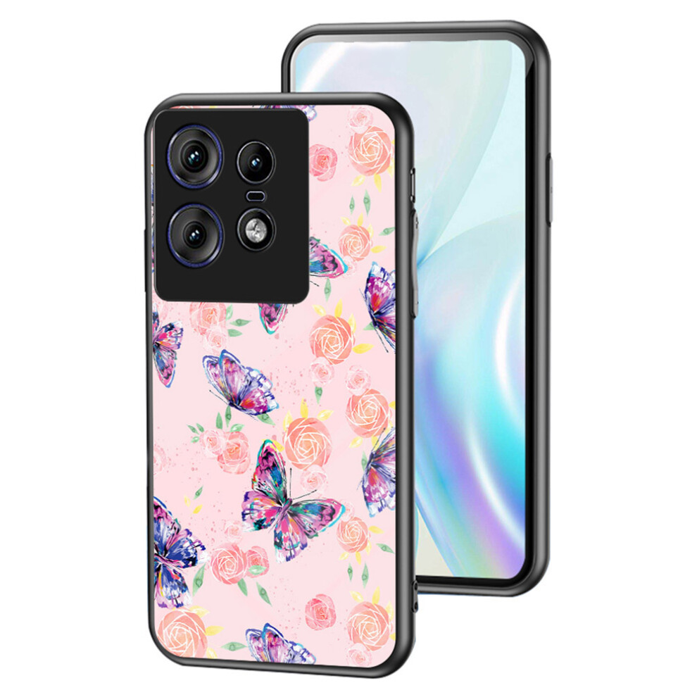 (Rose Butterfly) For Motorola Edge 50 Pro 5G Cases 6914285042102