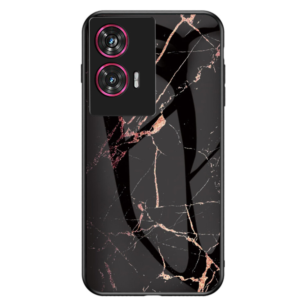 (Gold Black Marble) For Motorola Edge 50 Fusion Cases Black,Gold 6914287983496