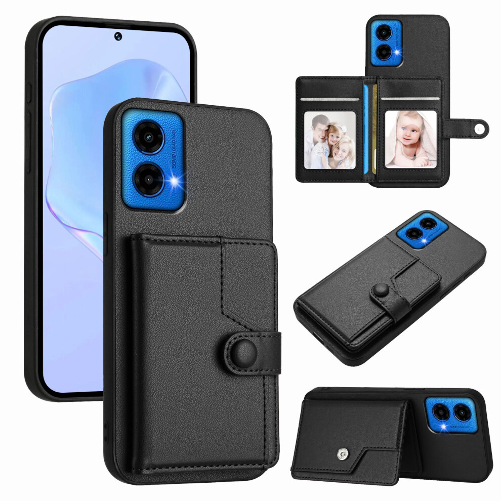 (Black) For Motorola Moto G45 5G Cases Black 6914284790936
