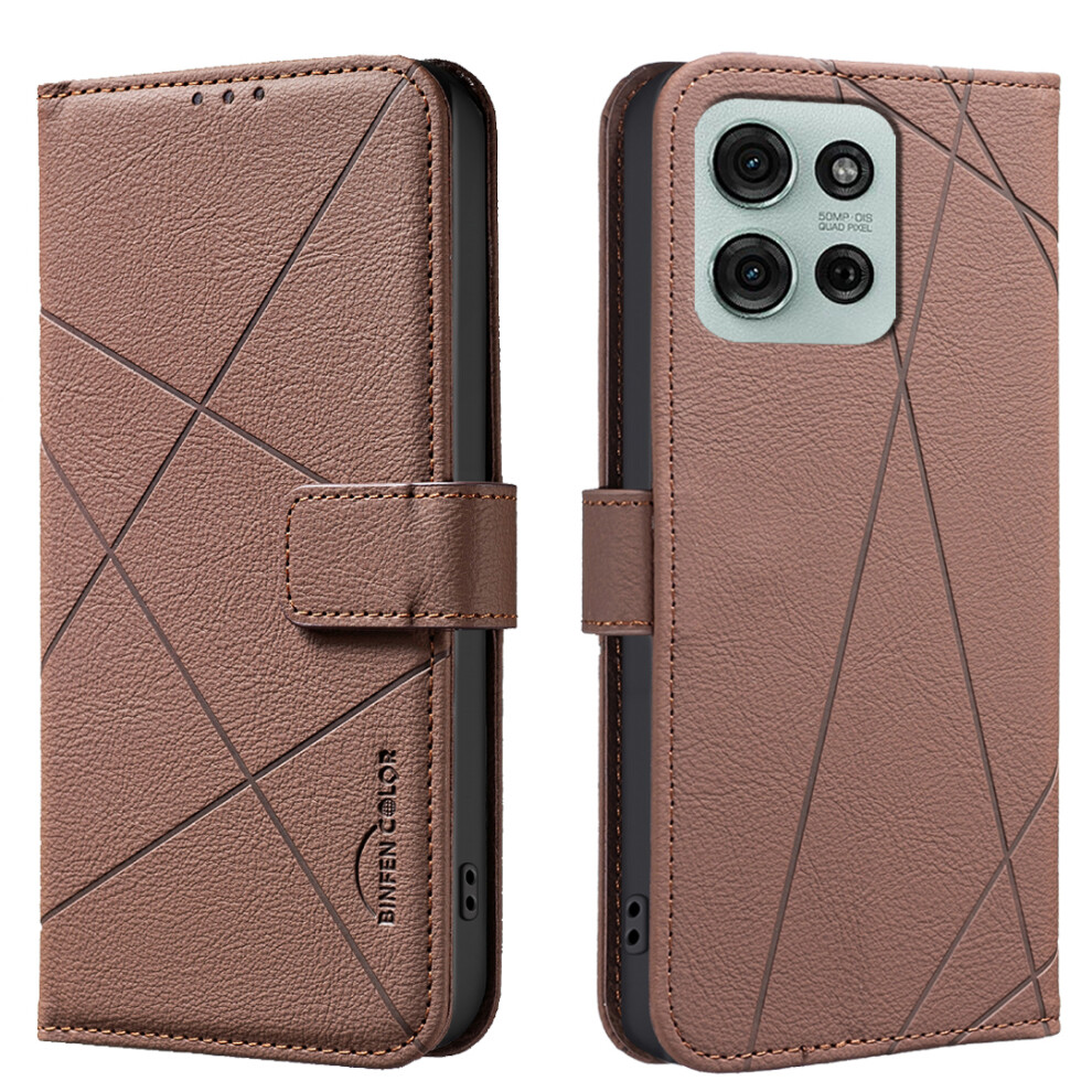 (Brown) For Motorola Moto G75 5G Cases Brown 6914281706008