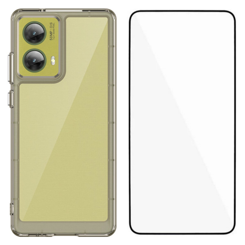 (Transparent ) For Motorola Moto G85 5G Cases Grey 6914280167299