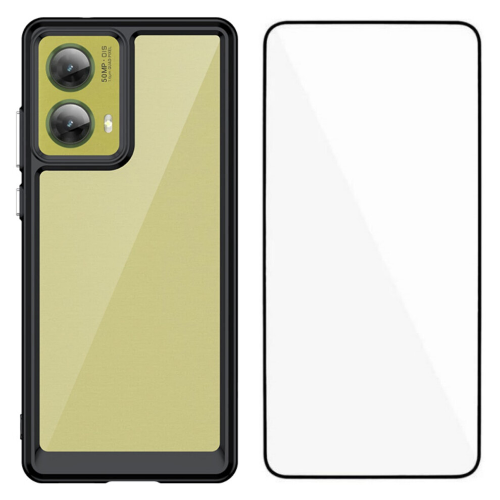 (Black) For Motorola Moto G85 5G Cases Black 6914283755349