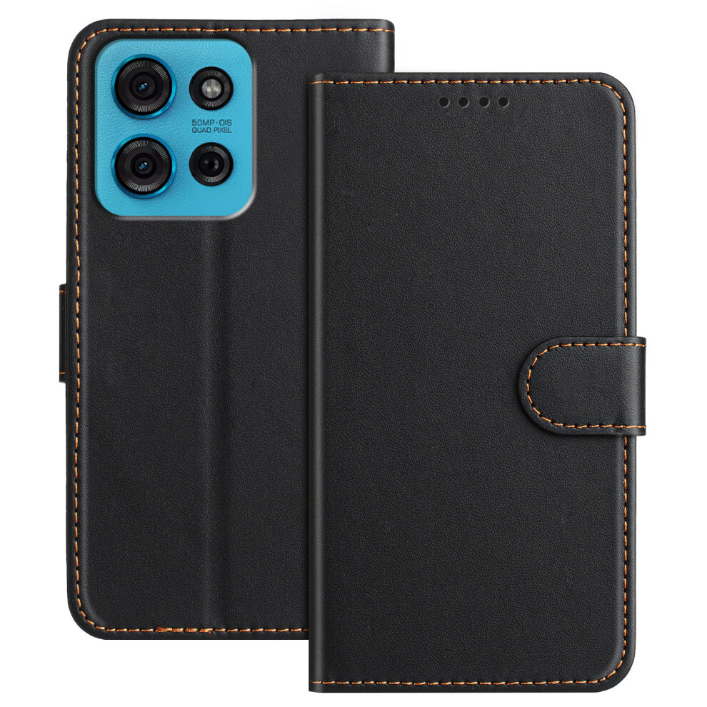 (Black) For Motorola Moto G75 5G Cases Black 6914280250779