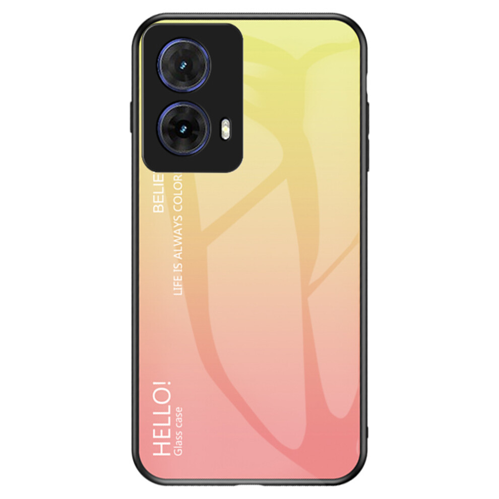(Gradient ) For Motorola Moto G85 5G Cases Yellow 6914285444838