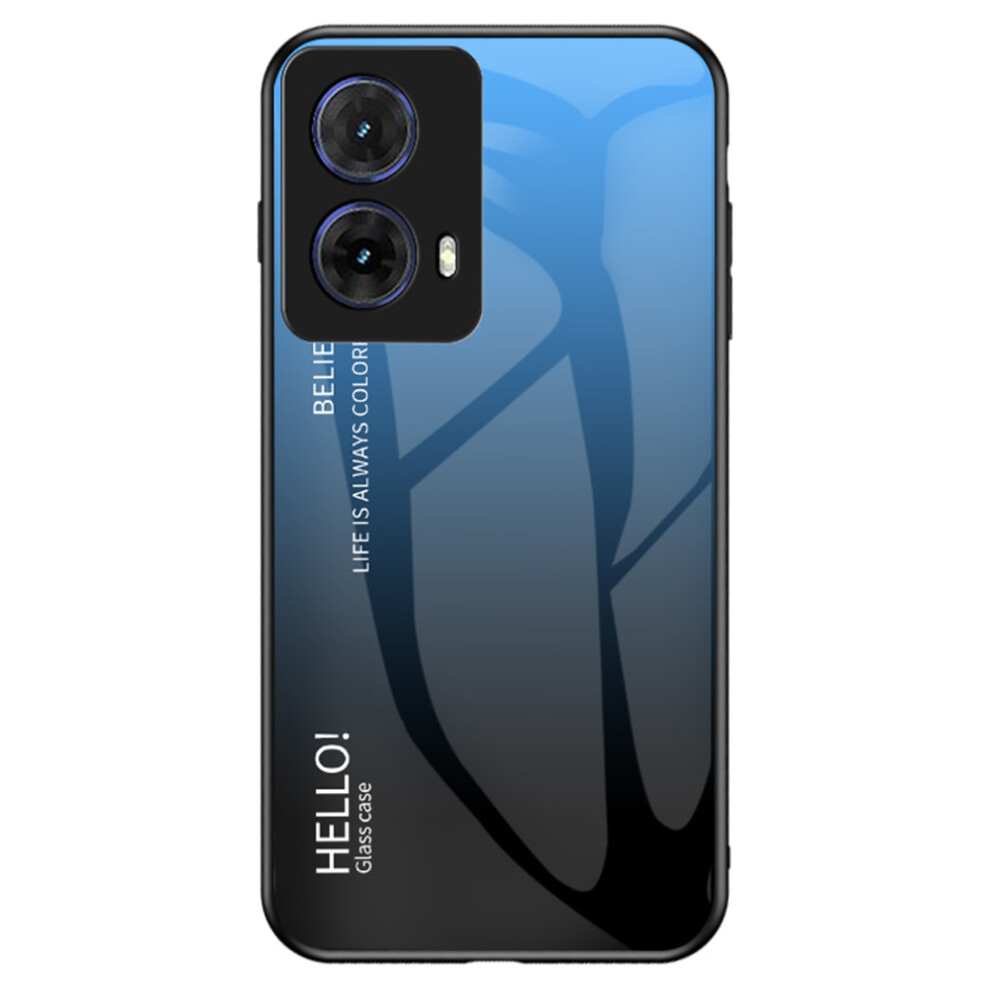 (Gradient Blue Black) For Motorola Moto G85 5G Cases Blue,Black 6914281440742