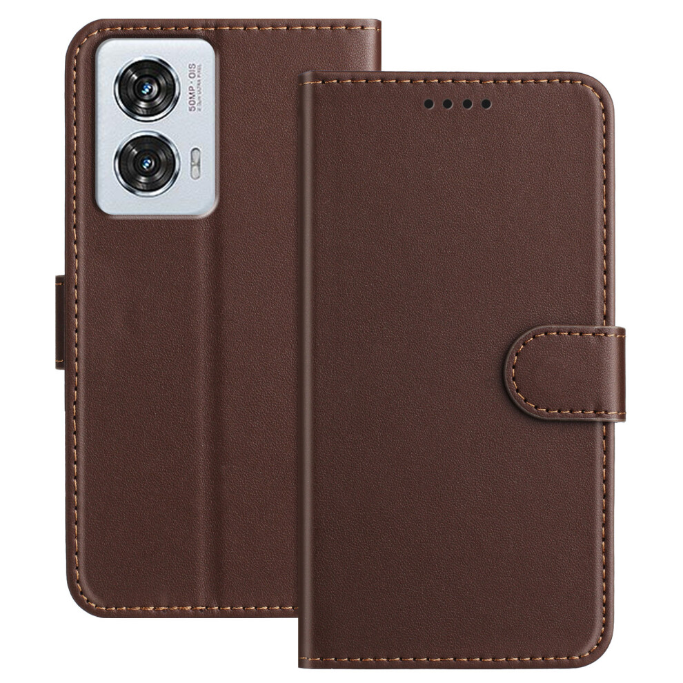 (Brown) For Motorola Edge 50 Fusion Cases Brown 6914288971195