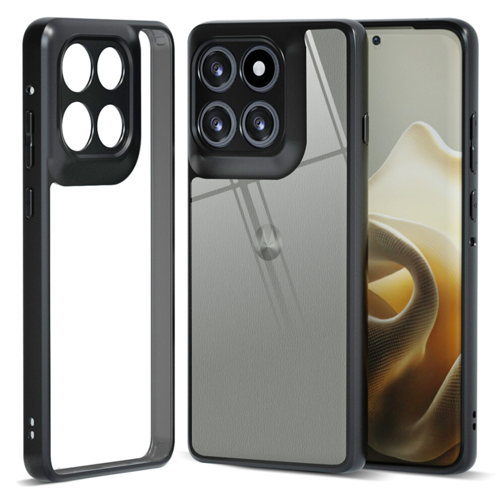 (Transparent Matte ) For Motorola Edge 60 Pro 5G Cases Black 6914280055718