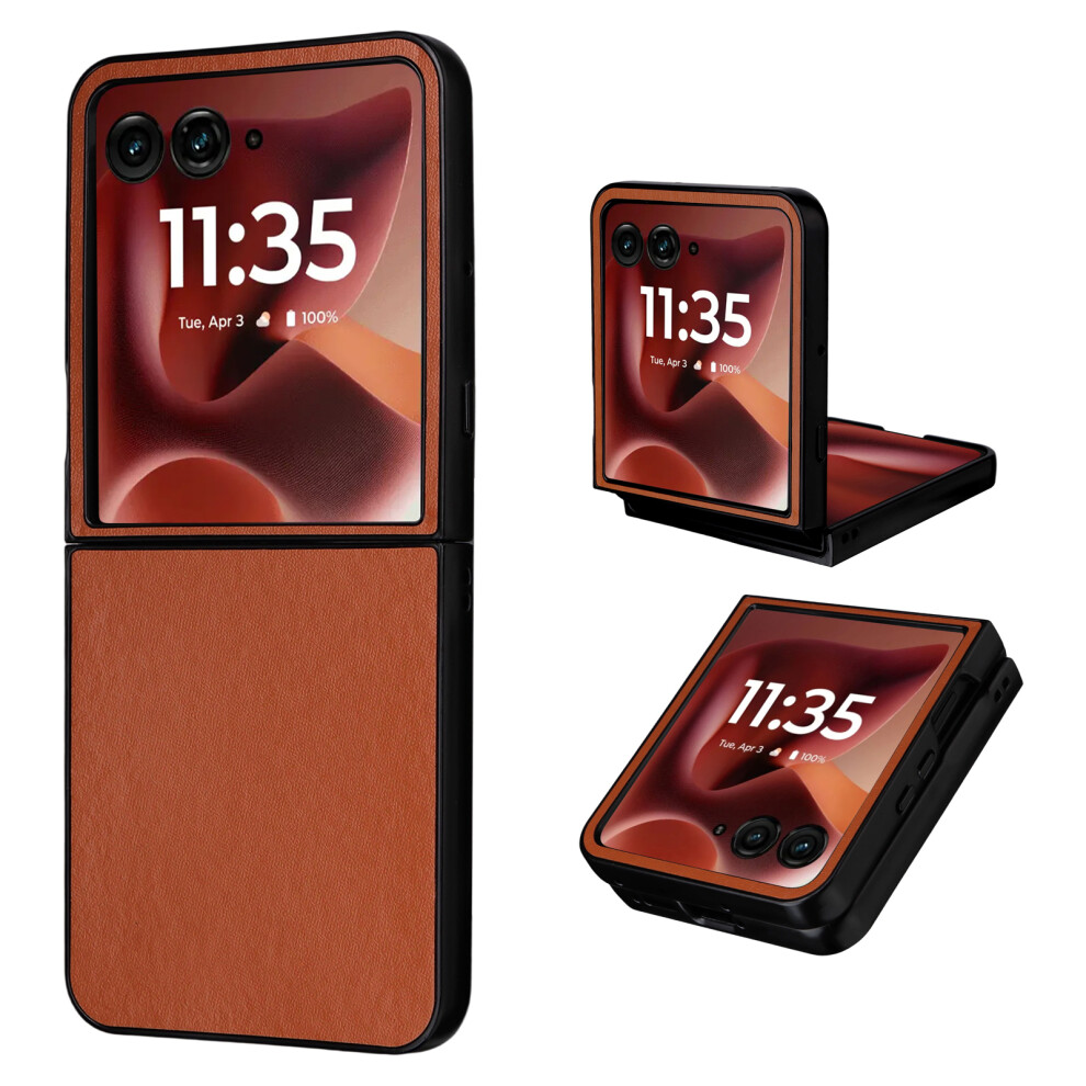 (Brown) For Motorola Razr Ultra 2025 5G Cases Brown 6914282345039