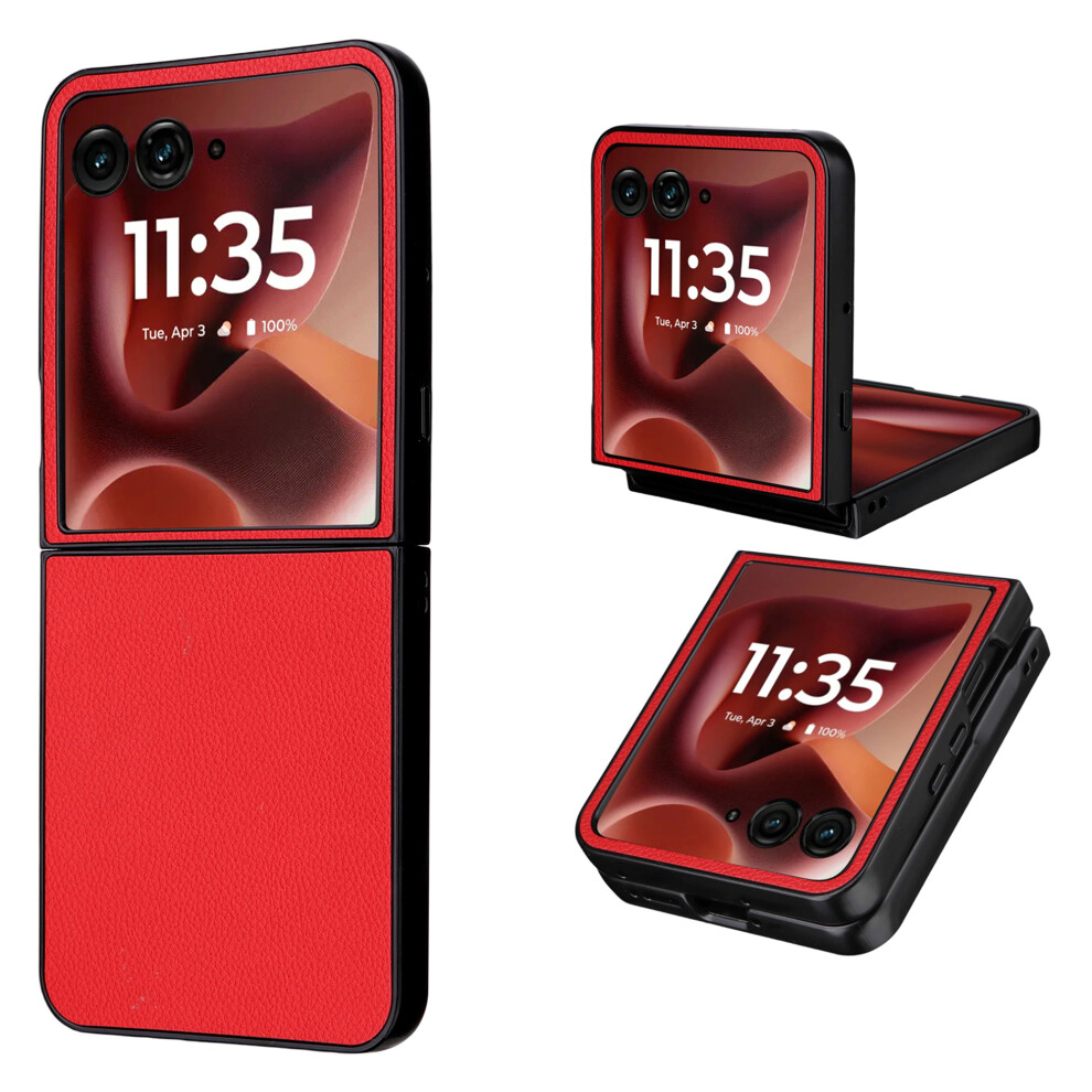 (Red) For Motorola Razr Ultra 2025 5G Cases Red 6914285061035