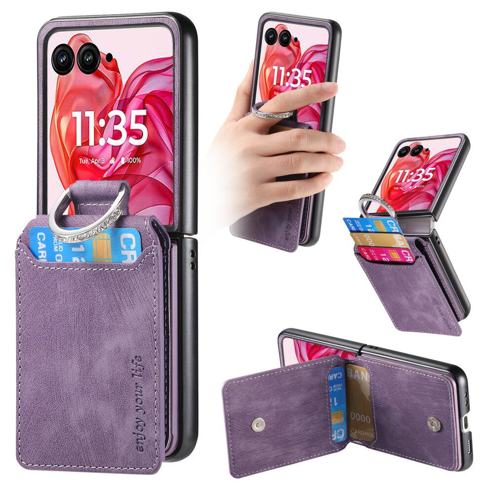 (Purple) For Motorola Razr 50 Ultra 5G Cases Purple 6914280426204