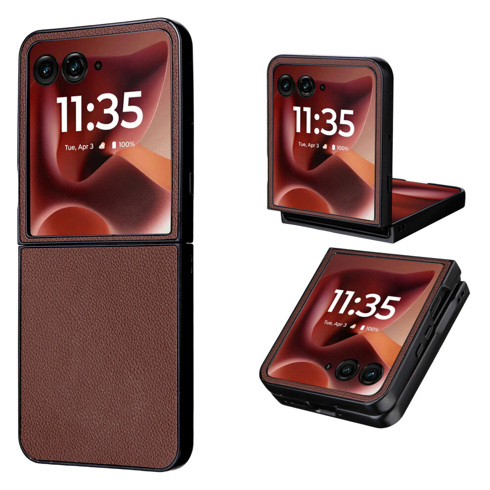 (Brown) For Motorola Razr Ultra 2025 5G Cases Brown 6914284608040