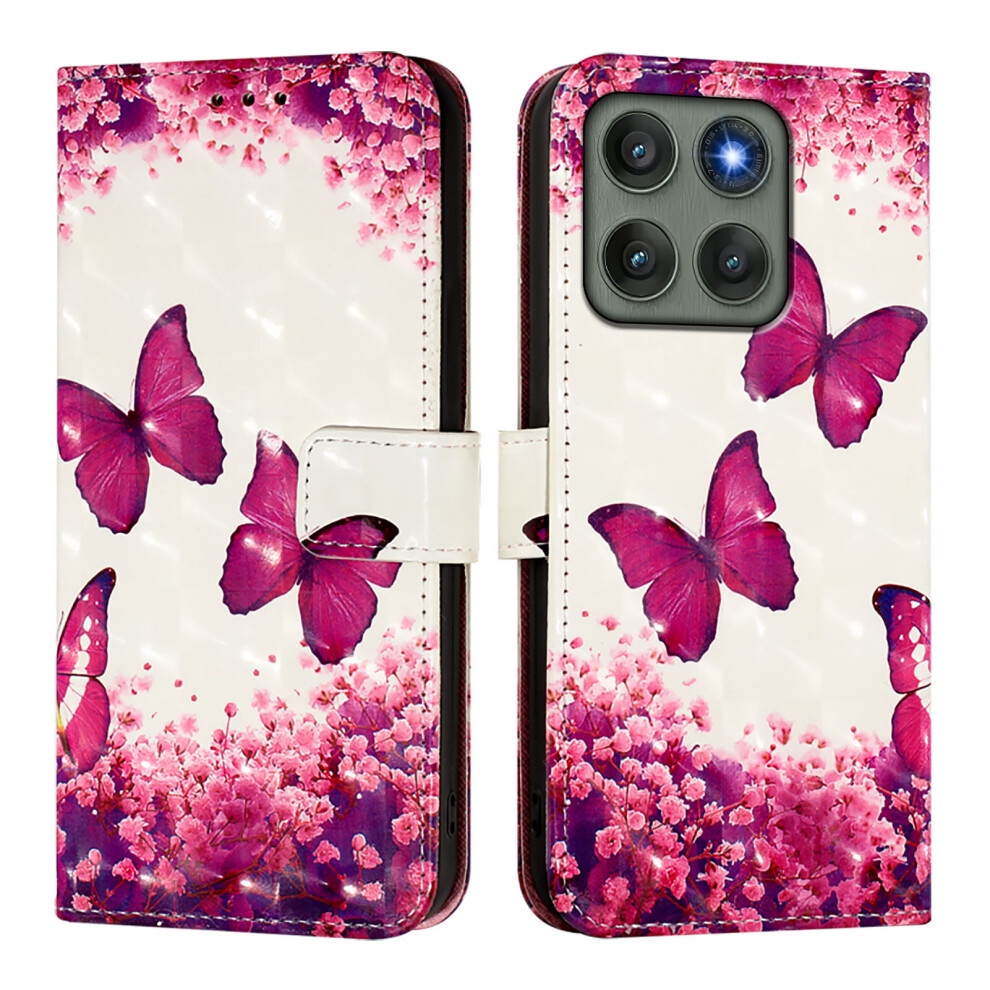 (Rose Butterflies) For Motorola Edge 60 Pro 5G Cases 6914287688988