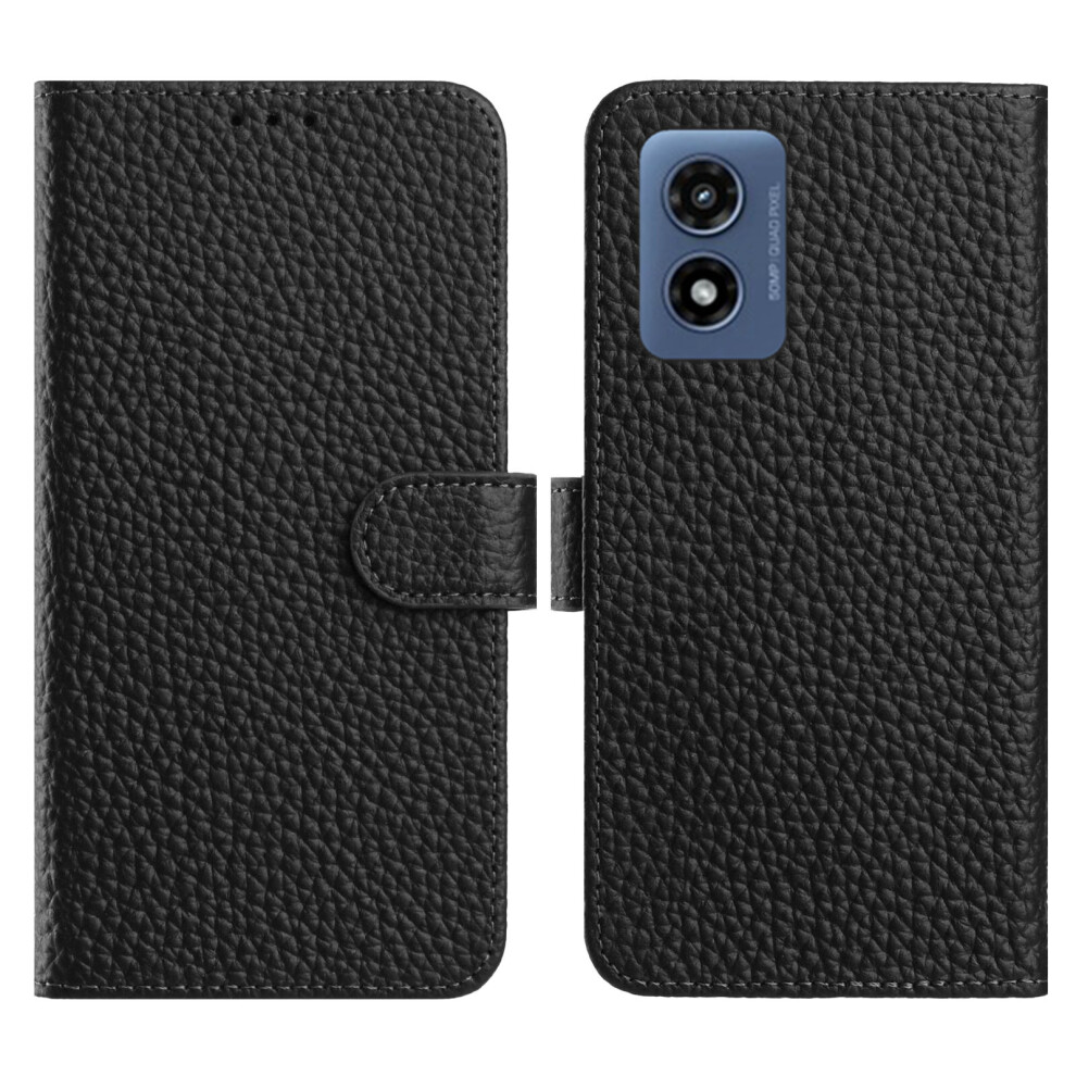 (Black) For Motorola Moto G Play (2024) 4G Cases Black 6914286128850