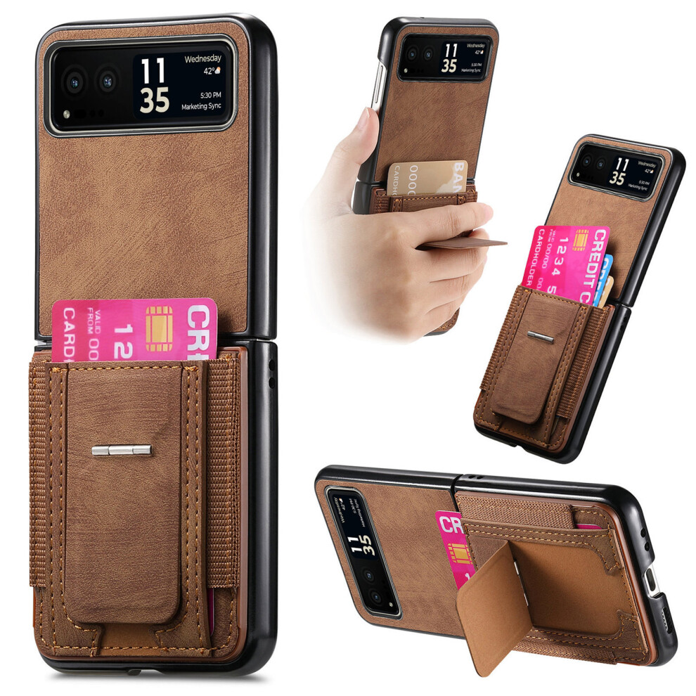 (Brown) For Motorola Razr 40 5G Cases Brown 6914284461935
