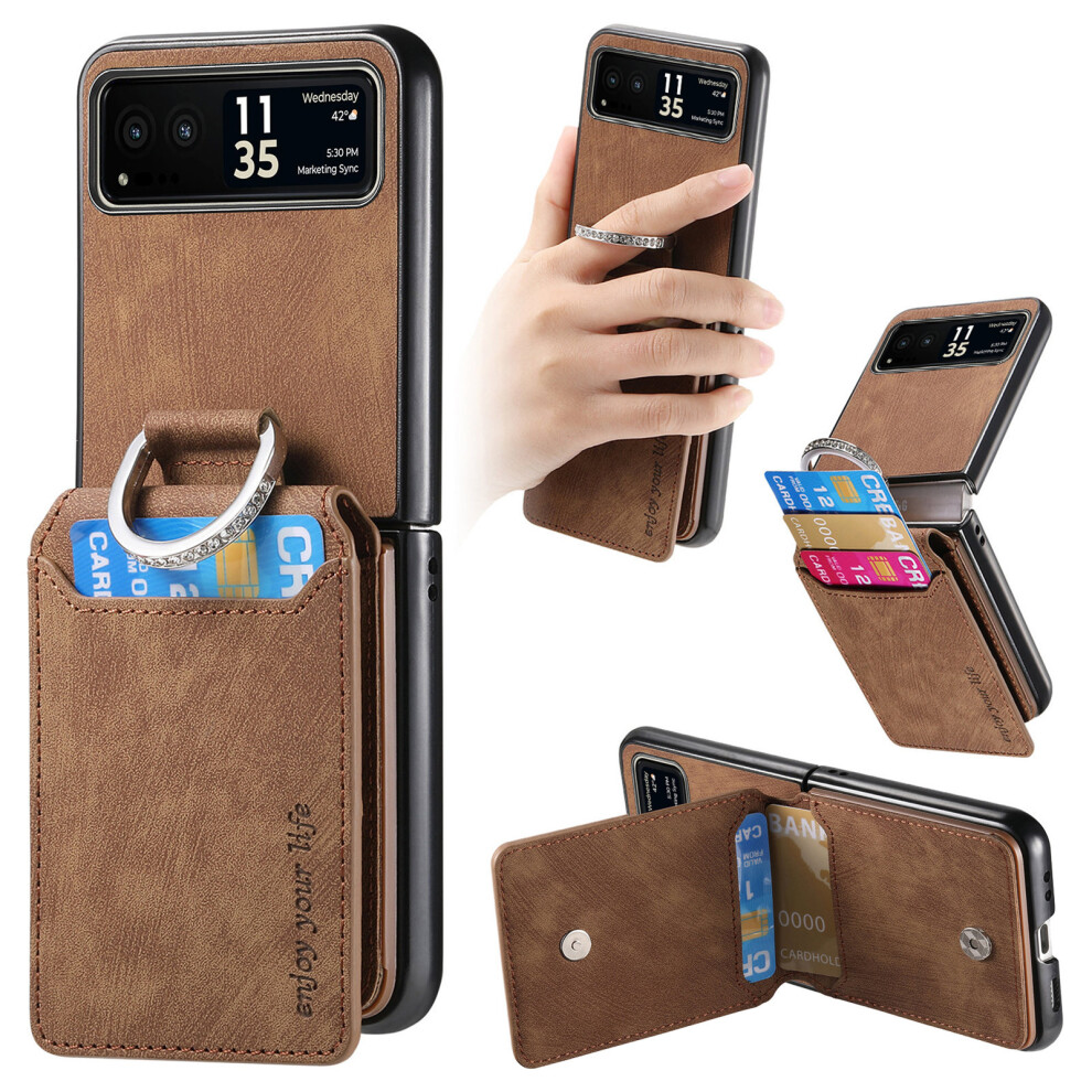 (Brown) For Motorola Razr 40 5G Cases Brown 6914282021261