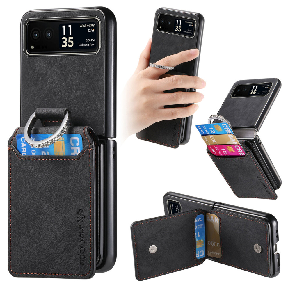 (Black) For Motorola Razr 40 5G Cases Black 6914286489487