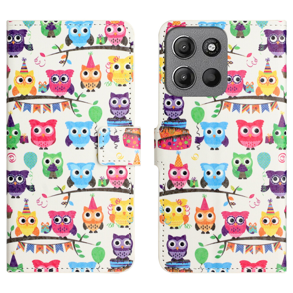 (Owls Sticker) For Motorola Moto G86 5G Cases 6914284162139