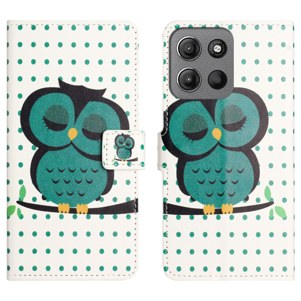 (Dots Owl) For Motorola Moto G56 5G Cases 6914283671762