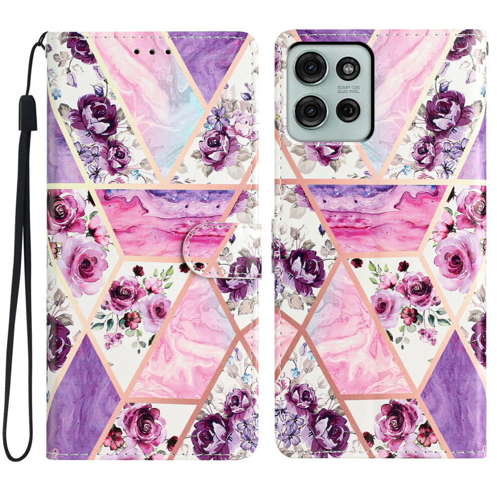 ( Flowers) For Motorola Moto G56 5G Cases Purple 6914281054048