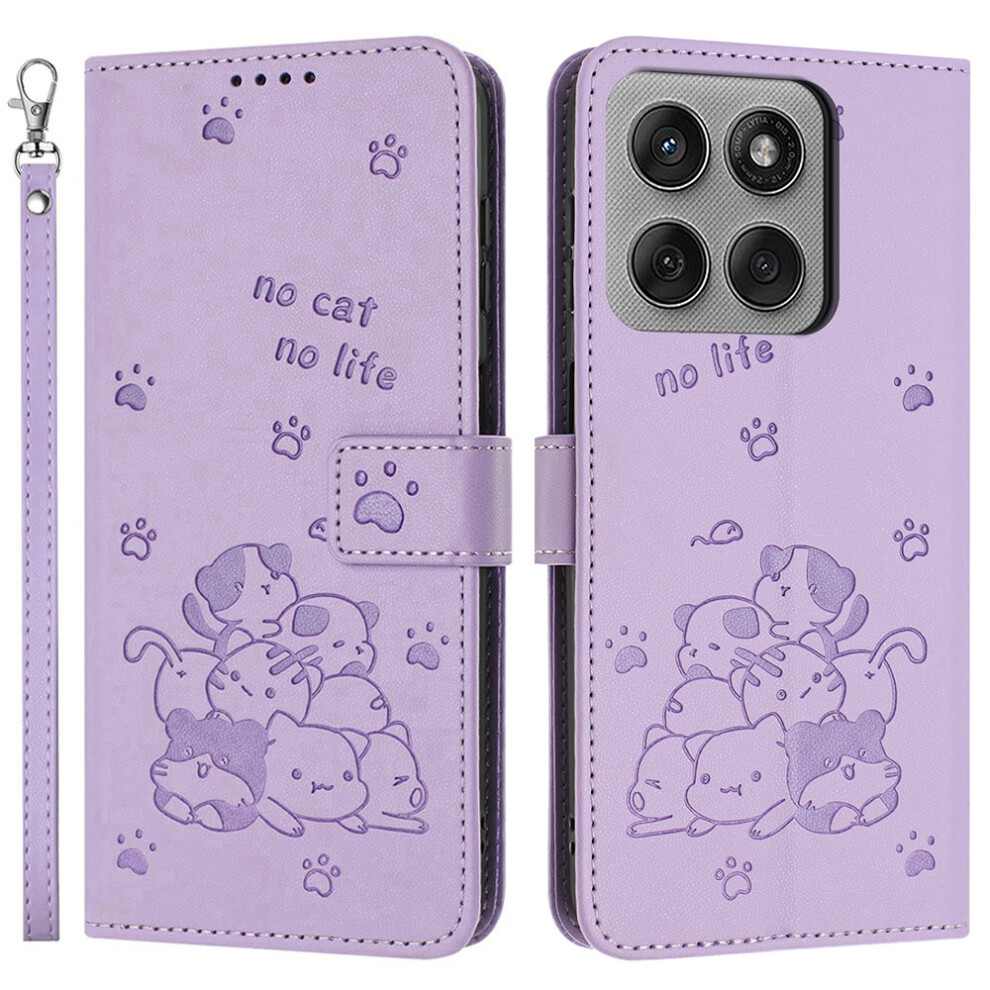 (Purple) For Motorola Edge 60 Pro 5G Cases Purple 6914286296436