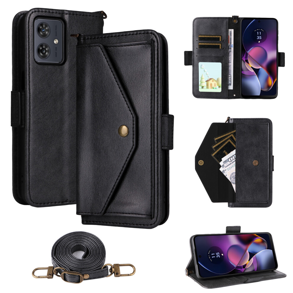 (Black) For Motorola Moto G64 5G Cases Black 6914288399067