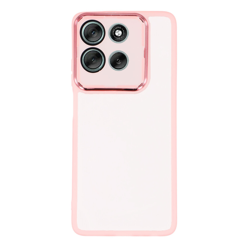 (Transparent ) For Motorola Moto G86 5G Cases Pink 6914283320592