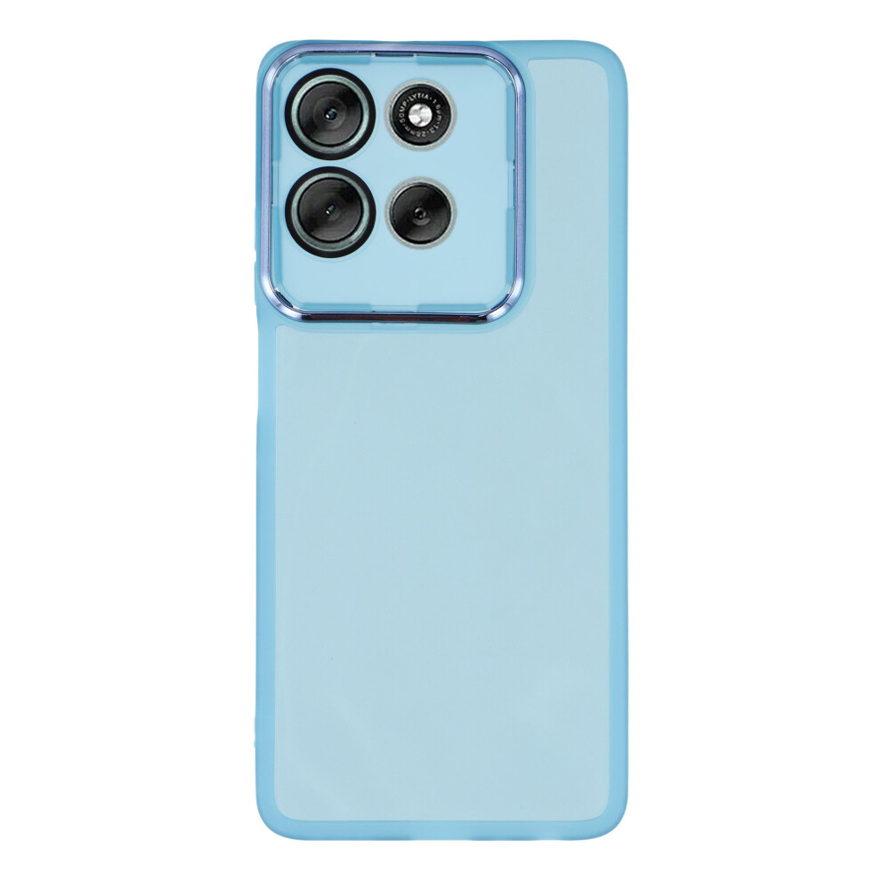 (Transparent ) For Motorola Moto G86 5G Cases Blue 6914286373618