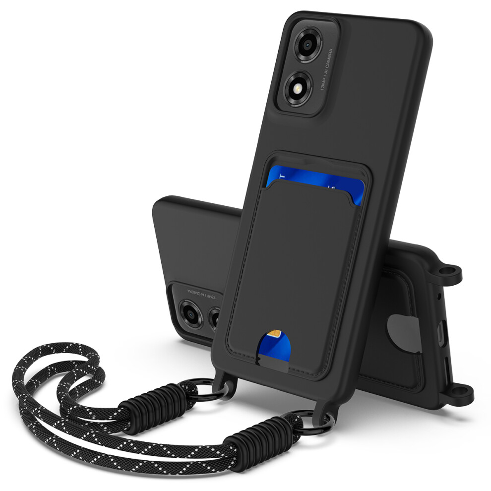 (Black) For Motorola Moto G04 4G Cases Black 6914289195453