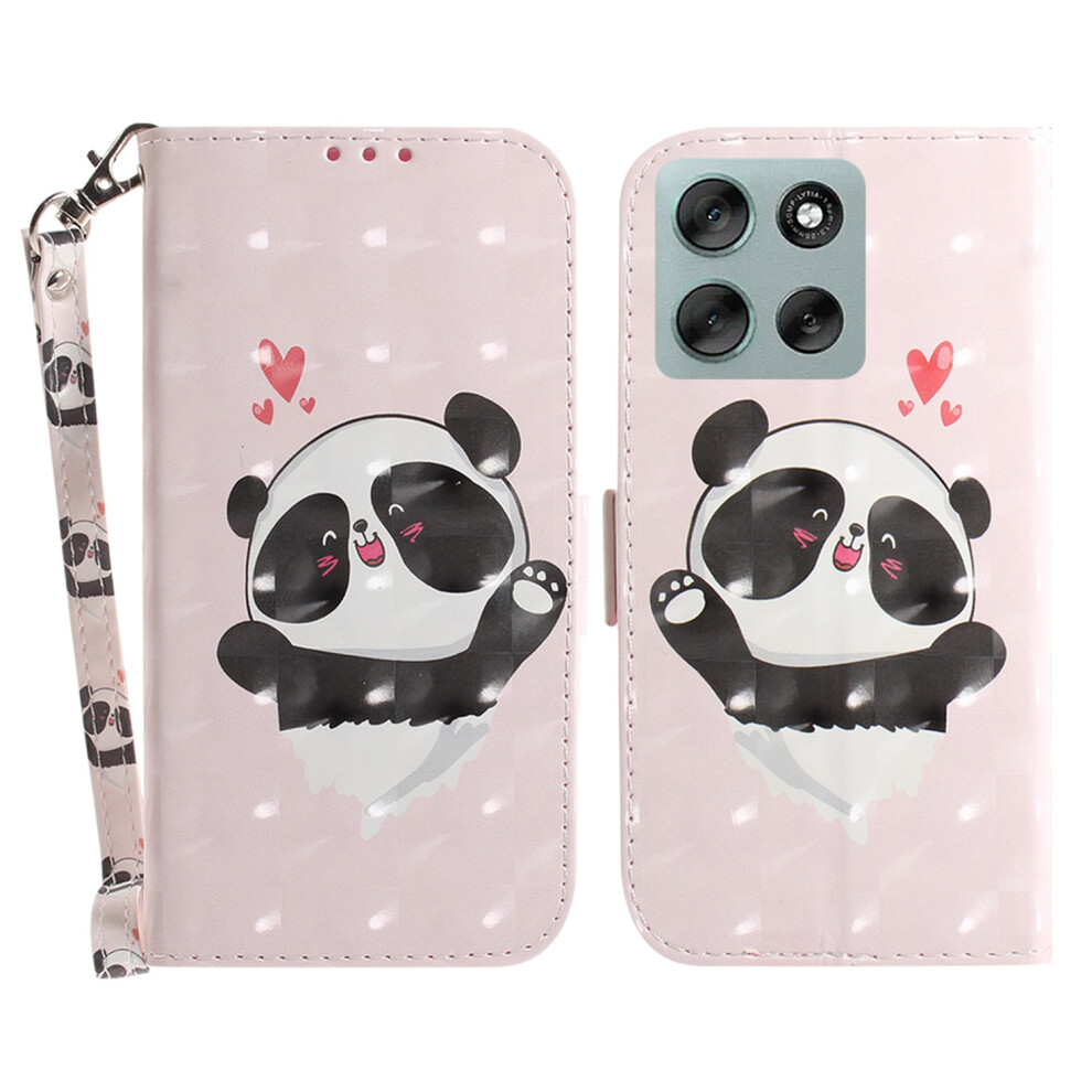 (Love Heart Panda) For Motorola Moto G56 5G Cases 6914282101734